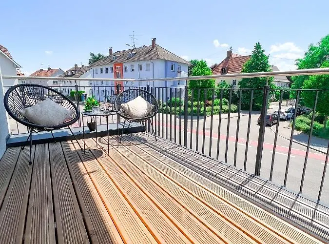 Sunset Club - L Balkon - Kueche - Parkplatz Lejlighed Memmingen